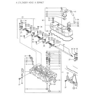 FIG 4. CYLINDER HEAD & BONNET