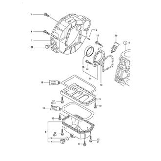 FIG 3. FLYWHEEL HOUSING & OIL SUMP