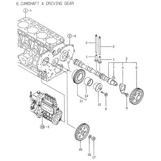 FIG 6. CAMSHAFT & DRIVING GEAR