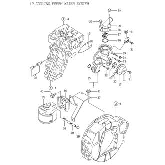 FIG 12. COOLING FRESH WATER SYSTEM