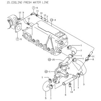 FIG 15. COOLING FRESH WATER LINE