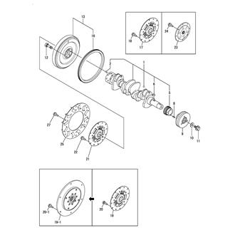 FIG 12. CRANKSHAFT & FLYWHEEL