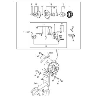 FIG 38. GENERATOR(12V-80A)