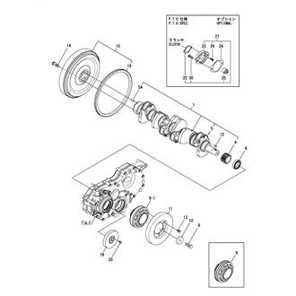 FIG 14. CRANKSHAFT & FLYWHEEL