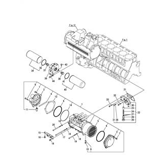 FIG 16. LUB. OIL COOLER & FILTER