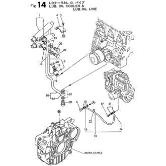 FIG 14. LUB. OIL COOLER & LUB. OIL PIPE