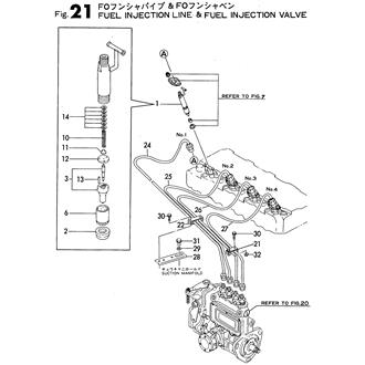 FIG 21. FUEL INJECTION PIPE & FUEL INJECTION VALVE