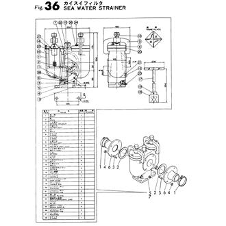 FIG 36. SEA WATER STRAINER