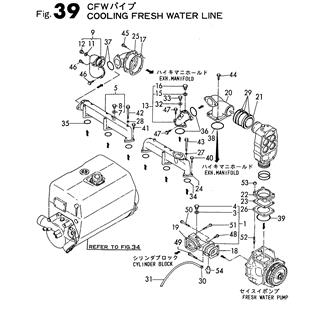 FIG 39. COOLING FRESH WATER LINE