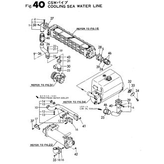 FIG 40. COOLING SEA WATER LINE