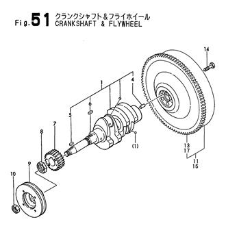 FIG 51. CRANKSHAFT & FLYWHEEL