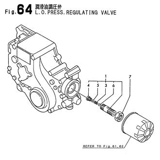 FIG 64. LUB. OIL PRESS. REGULATING VALVE