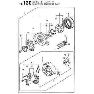 FIG 130. GENERATOR COMPONENT PARTS