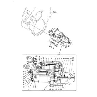 FIG 44. STARTING MOTOR(EARTH FLOAT TYPE)(6CX-ETYE)