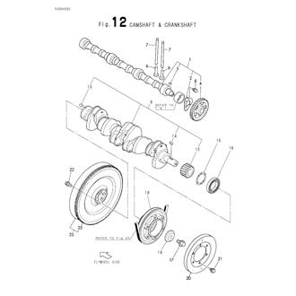 FIG 12. CAMSHAFT & CRANKSHAFT