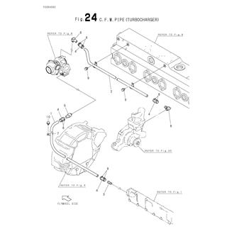 FIG 24. COOLING FRESH WATER PIPE(TURBOCHARGER)