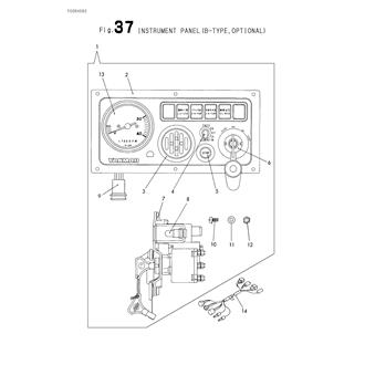 FIG 37. INSTRUMENT PANEL(B-TYPE,OPTIONAL)