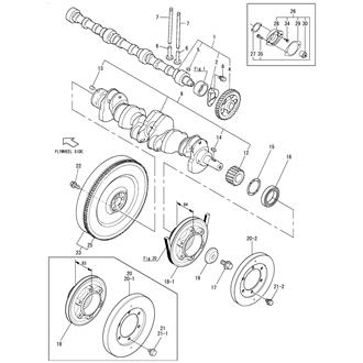 FIG 12. CAMSHAFT & CRANKSHAFT