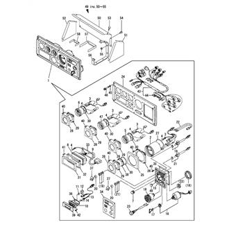 FIG 48. INSTRUMENT PANEL(D-TYPE)(OPTIONAL)(TO APR. 1998)