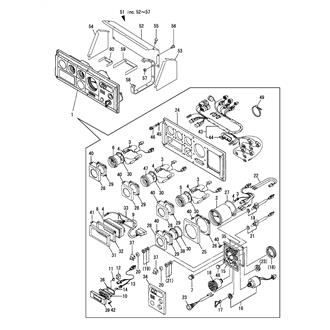 FIG 50. INSTRUMENT PANEL(D-TYPE)(OPTIONAL)(TO SEP. 1999)