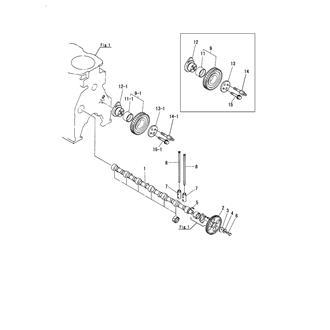 FIG 11. CAMSHAFT & DRIVING GEAR