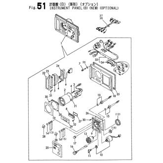 FIG 51. INSTRUMENT PANEL(B)(NEW)(OPTIONAL)