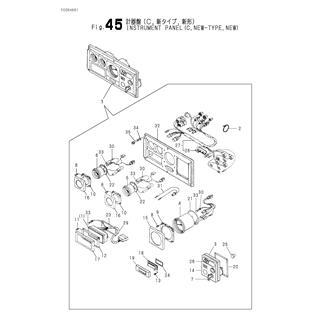 FIG 45. INSTRUMENT PANEL(C,NEW-TYPE,NEW)