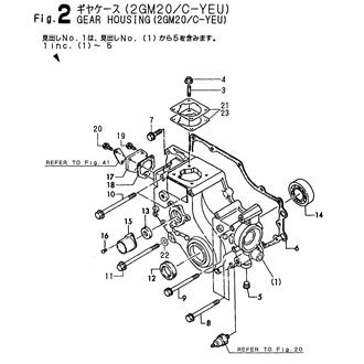 FIG 2. GEAR HOUSING(2GM20,C-YEU)