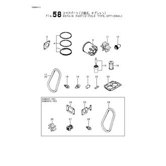 FIG 58. REPAIR PARTS(2-POLE TYPE,OPTIONAL)