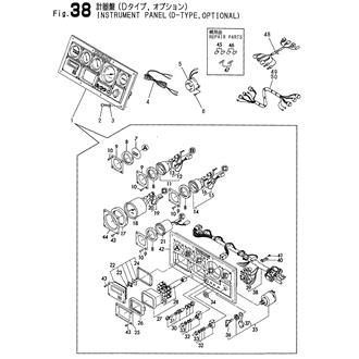 FIG 38. INSTRUMENT PANEL(D-TYPE,OPTION