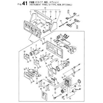 FIG 41. INSTRUMENT PANEL(C-TYPE,NEW,OPTIONAL)