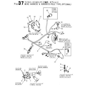 FIG 37. WIRE HARNESS & SENSOR(2-POLE T