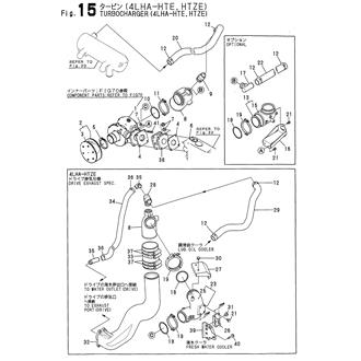 FIG 15. TURBOCHARGER(4LHA-HTE,HTZE)