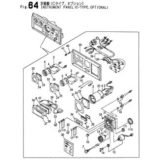 FIG 64. INSTRUMENT PANEL(C-TYPE,OPTIONAL)