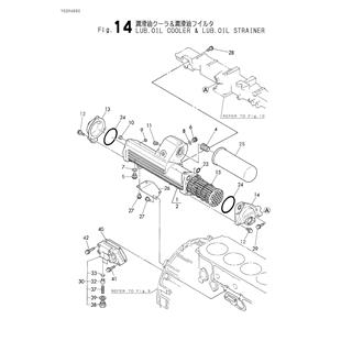 FIG 14. LUB.OIL COOLER & LUB.OIL STRAI