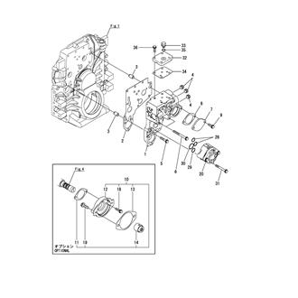 FIG 2. CASE PLATE & HYD. OIL PUMP