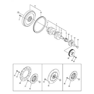 FIG 12. CRANKSHAFT & FLYWHEEL