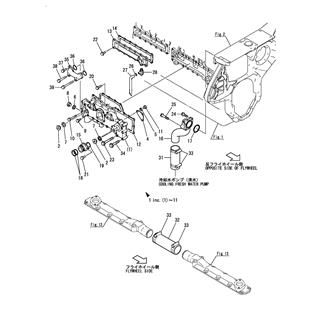 FIG 28. COOLING PIPE(FRESH WATER)(PUMP - CYLINDER