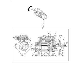 FIG 69. (45A)STARTER MOTOR INNER PARTS(EARTH TYPE)