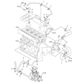 FIG 24. COOLING FRESH WATER PIPE