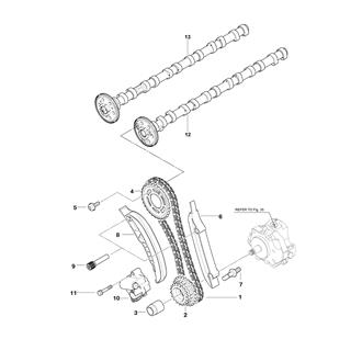 FIG 16. TIMING GEAR TIMING CHAIN TOP