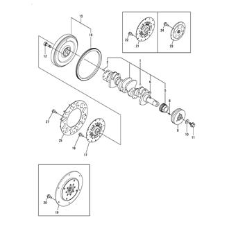 FIG 12. CRANKSHAFT & FLYWHEEL