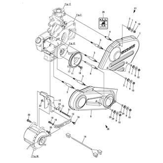 FIG 38. V-BELT COVER & GENERATOR ATTACHIMENT(OPTIONAL)